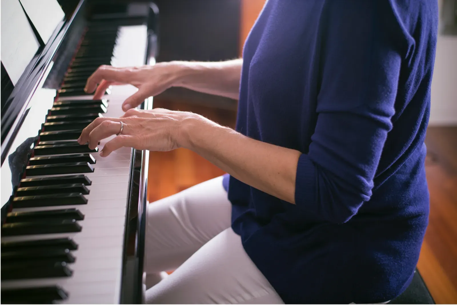 Senior piano student