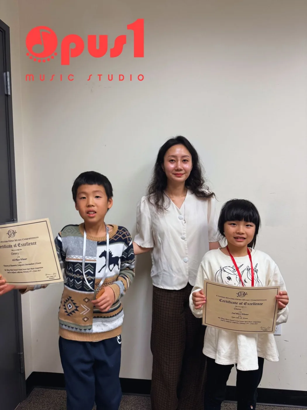 Opus 1 Outstanding Students: Dana and Denny