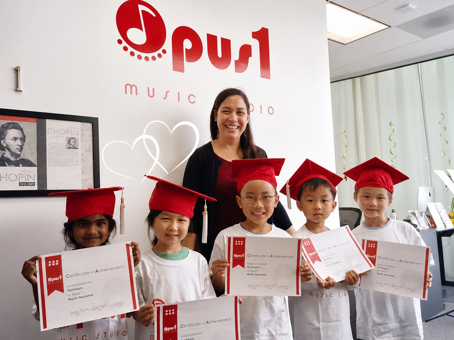 Music for Young Children students at Opus 1 Music Studio