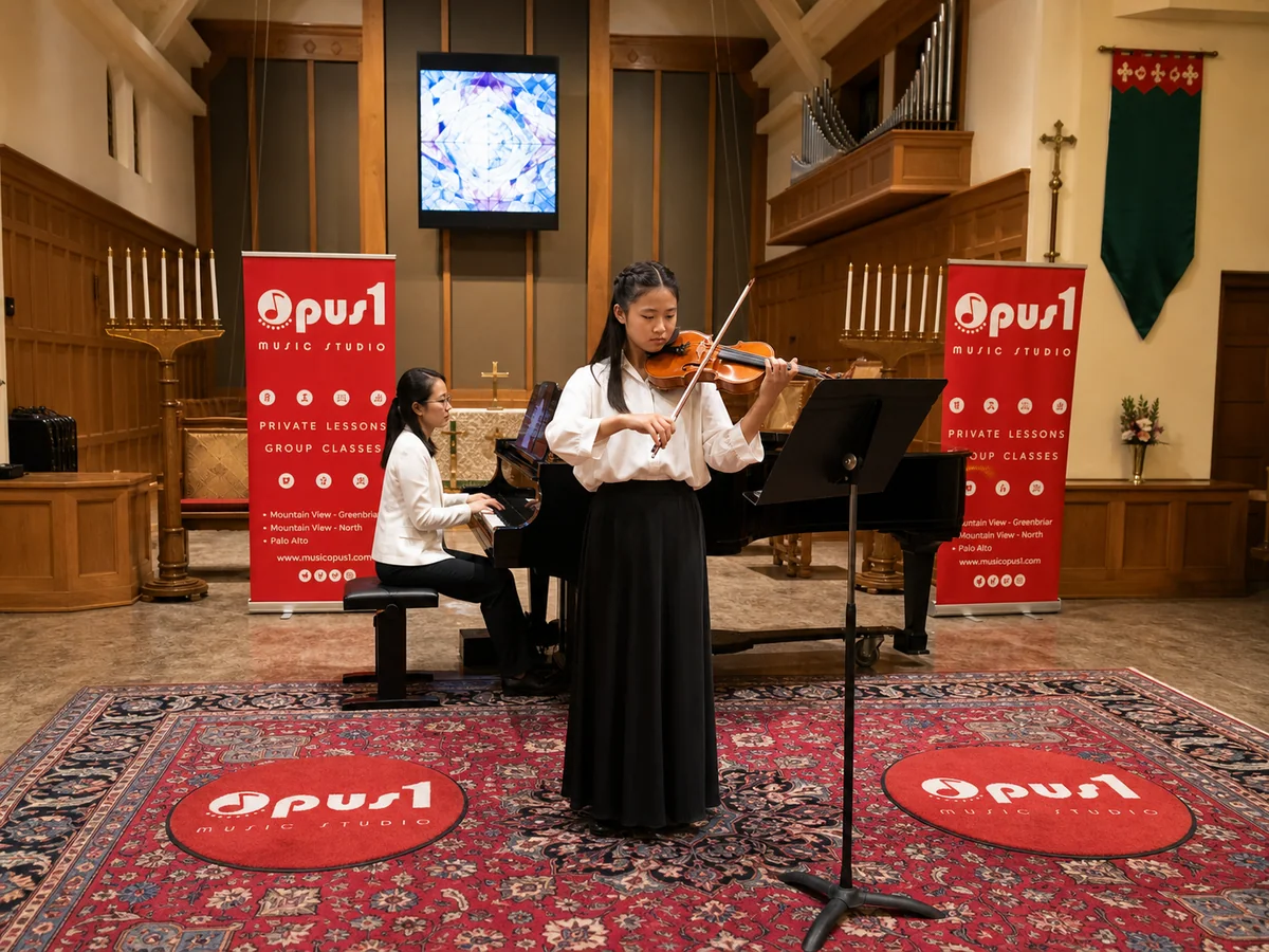 Opus 1 violin recital student