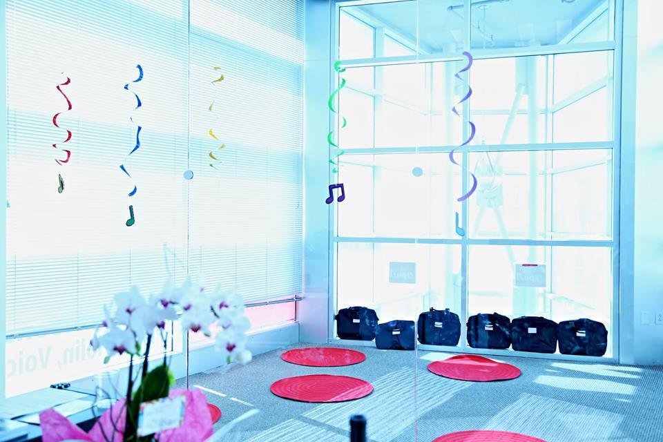 Private music lesson room at the Palo Alto campus
