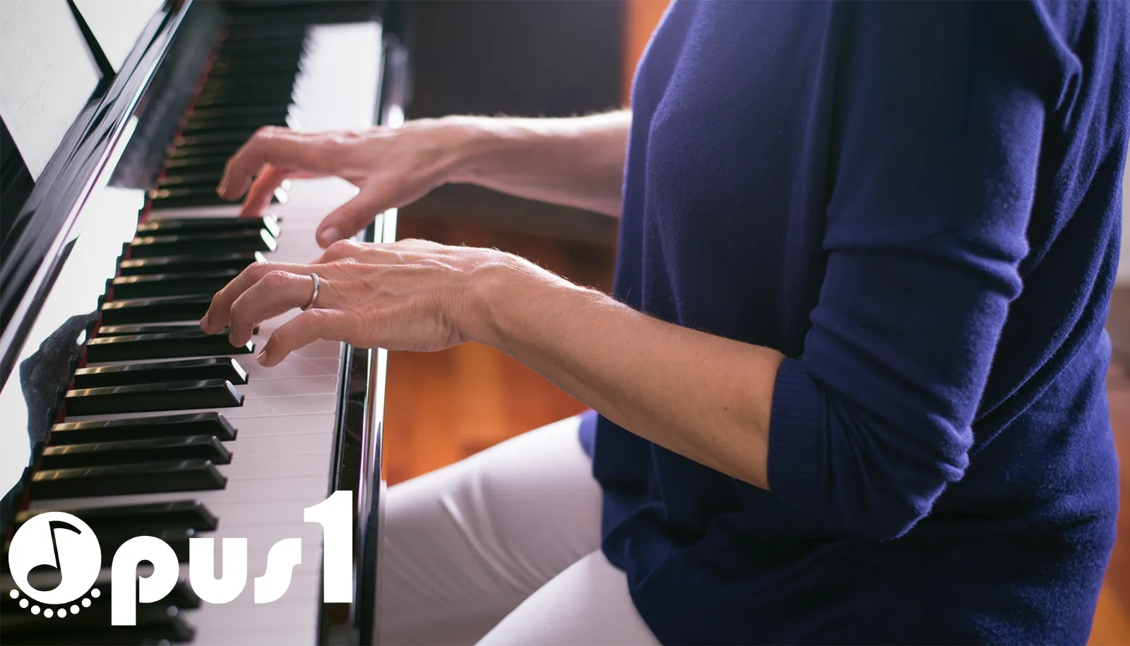Senior student at piano